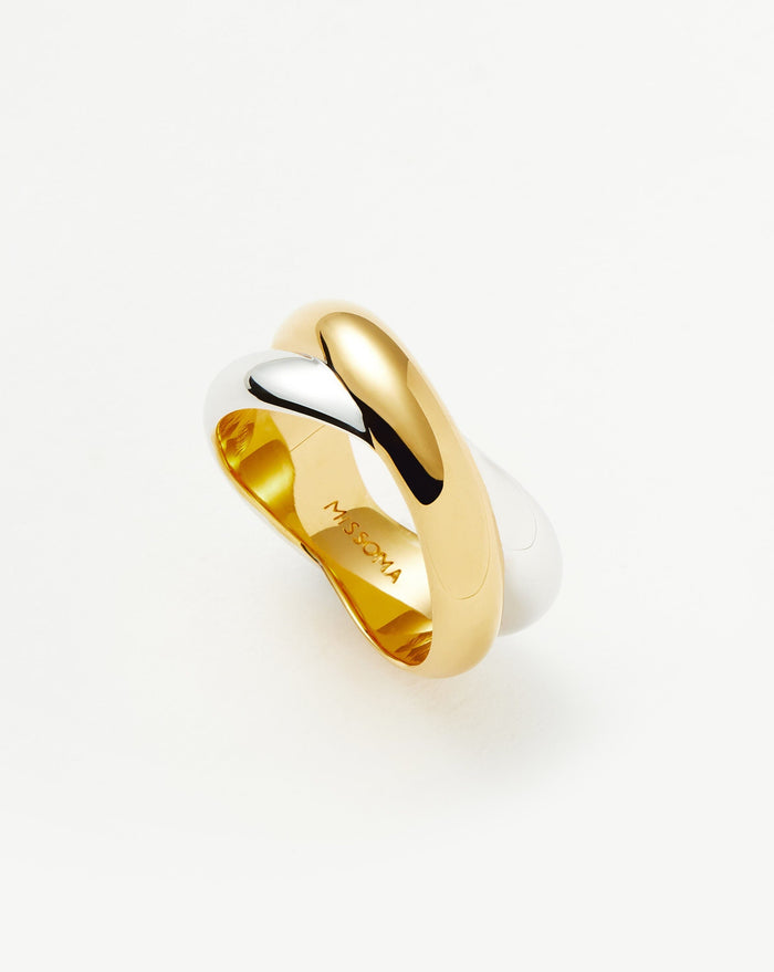 Lucy Williams Chunky Entwine Ring | Mixed Metal