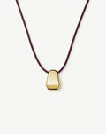 Lucy Williams Engravable Arco Cord Necklace | 18ct Gold Plated