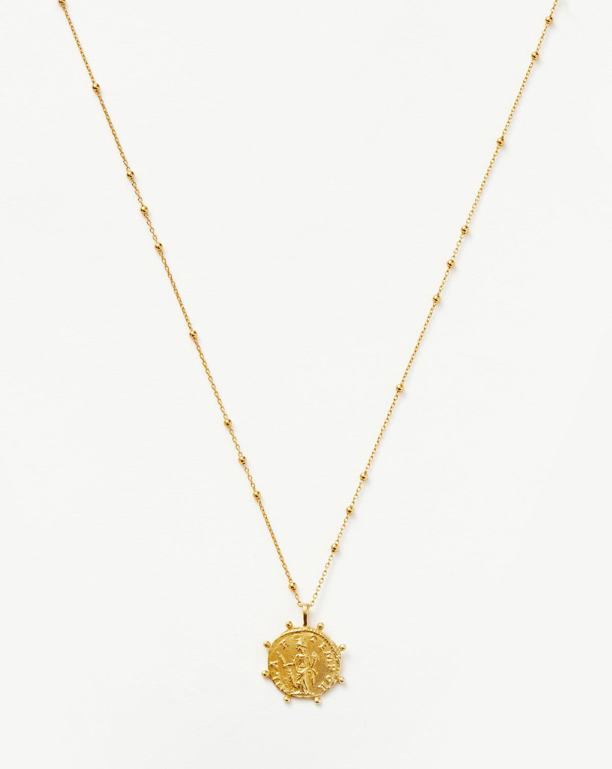 Lucy Williams Beaded Coin Necklace