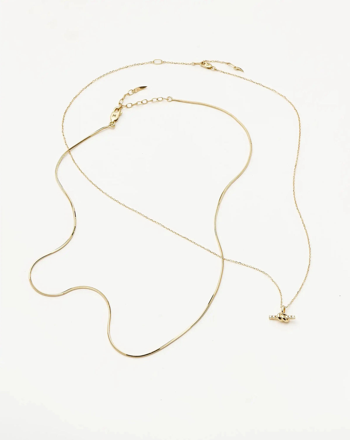The Diamond T-Bar Set | 14ct Solid Gold