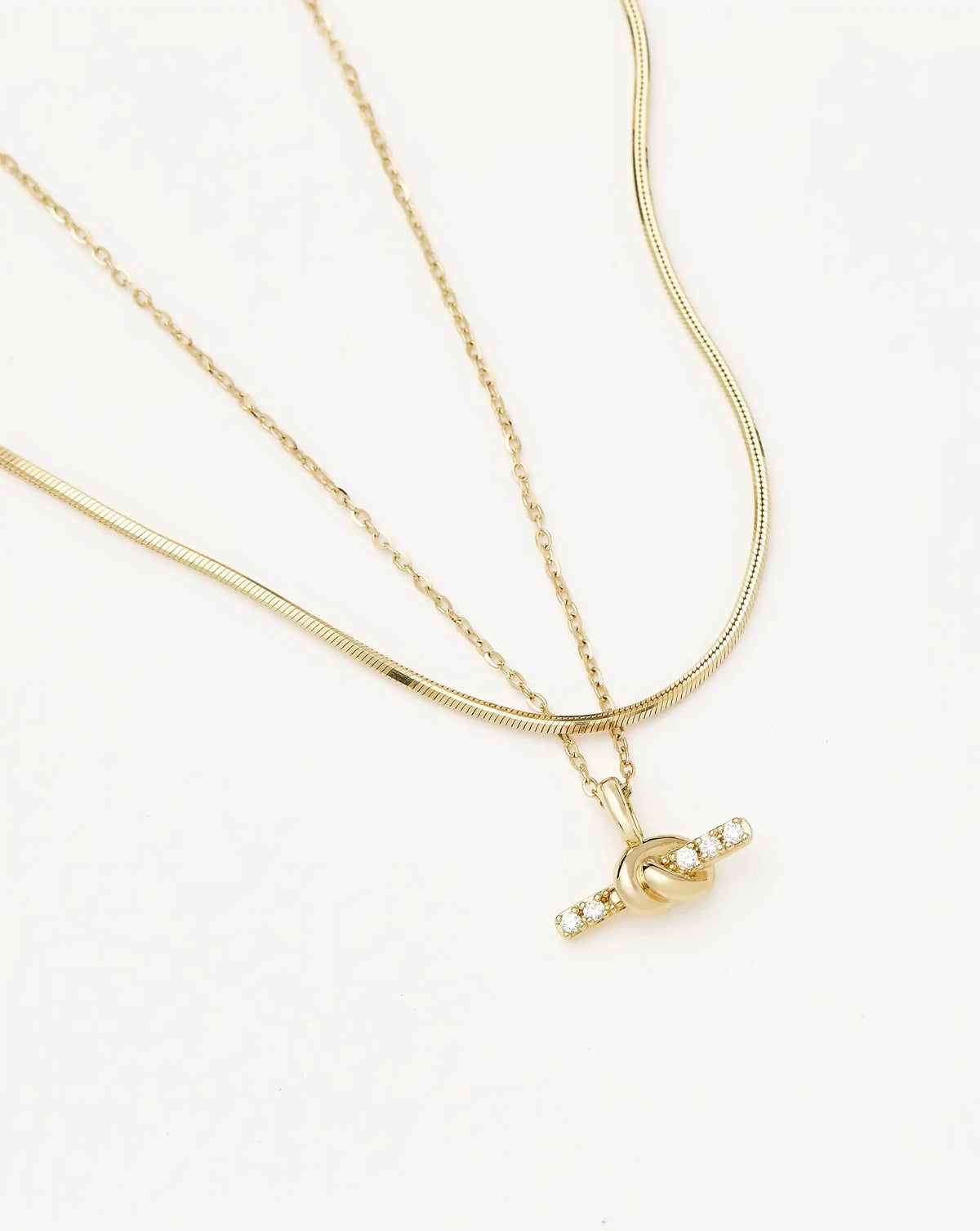 The Diamond T-Bar Set | 14ct Solid Gold