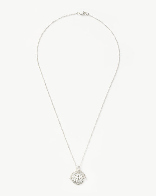 Lucy Williams Long Engravable Roman Arc Coin Necklace