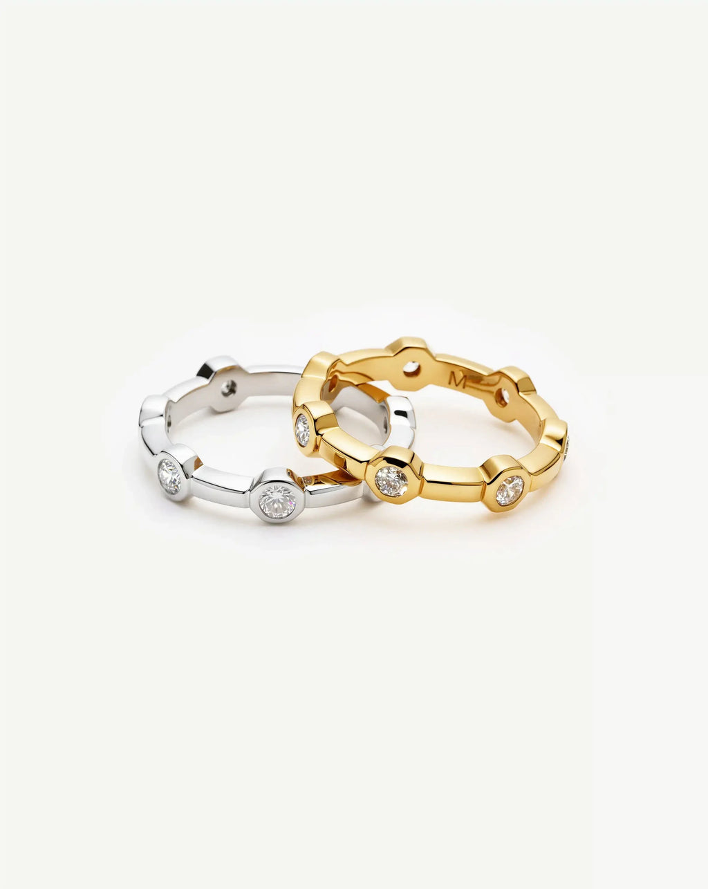 Lucy Williams Stackable Tennis Ring | Silver Plated