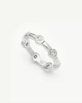 Lucy Williams Stackable Tennis Ring | Silver Plated