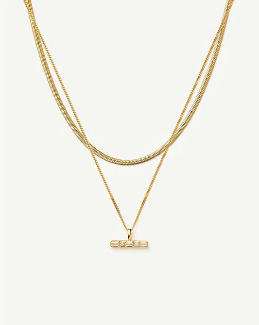 The Day-to-Night Necklace Set	 | 18ct Gold Vermeil/18ct Gold Plated
