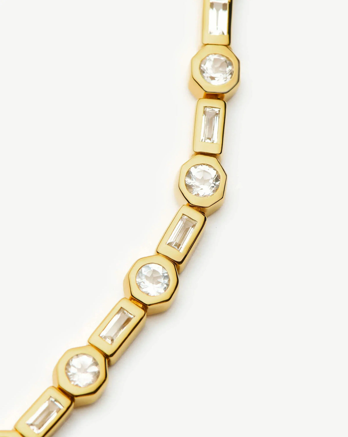 Lucy Williams Tennis Necklace | 18ct Gold Plated
