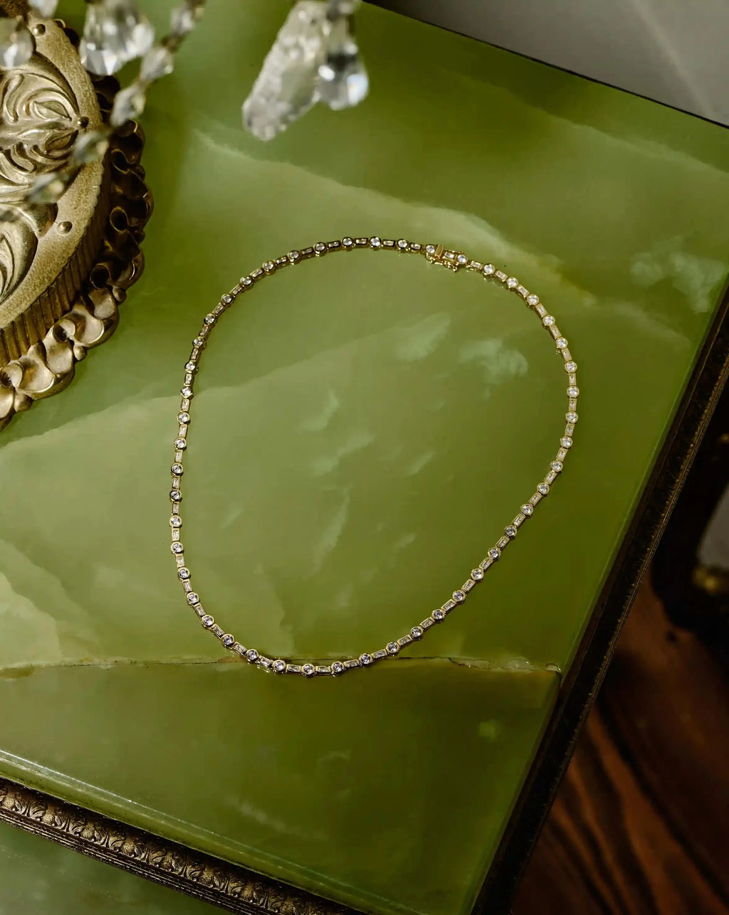 Lucy Williams Tennis Necklace | 18ct Gold Plated