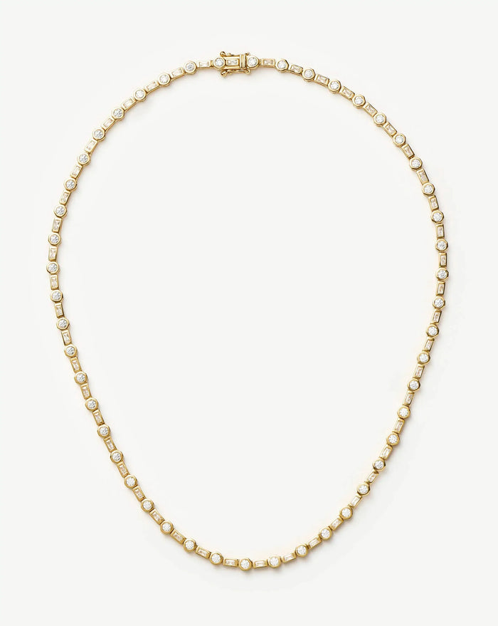 Lucy Williams Tennis Necklace | 18ct Gold Plated