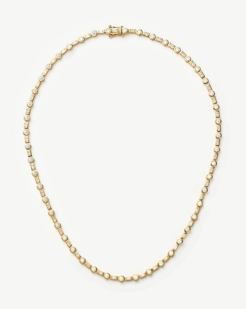 Lucy Williams Tennis Necklace | 18ct Gold Plated