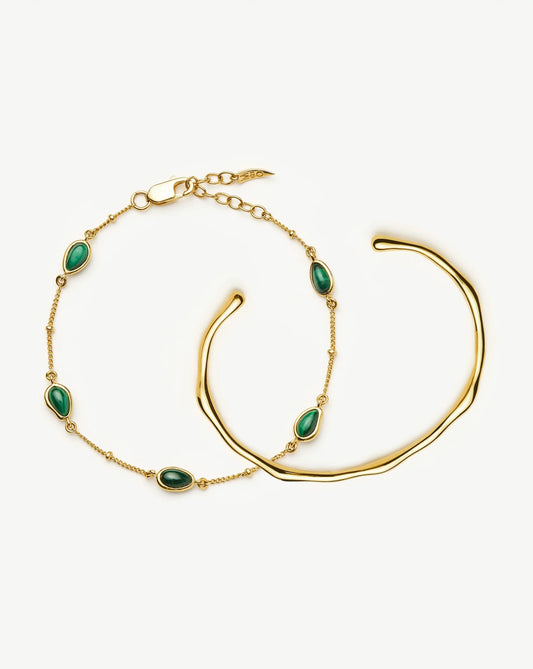 The Magma Moment Bracelet Set| 18ct Gold Vermeil / 18ct Gold Plated