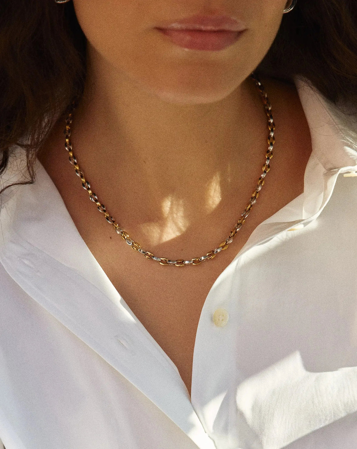 Mariner Short Chain Necklace | 18ct Gold Plated/Platinum Plated
