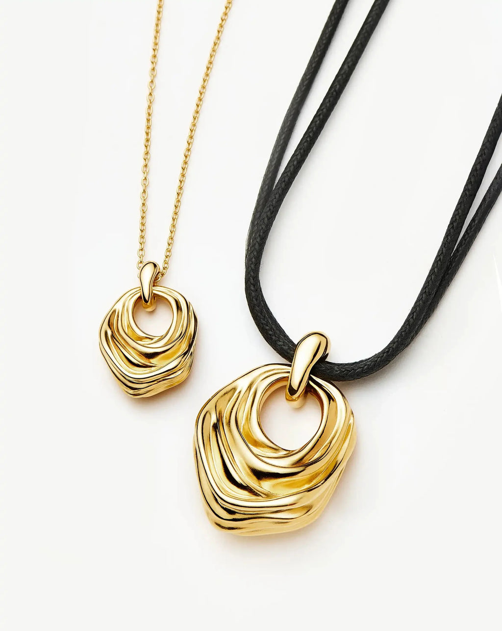 MARKGONG Draped Statement Cord Necklace | 18ct Gold Plated