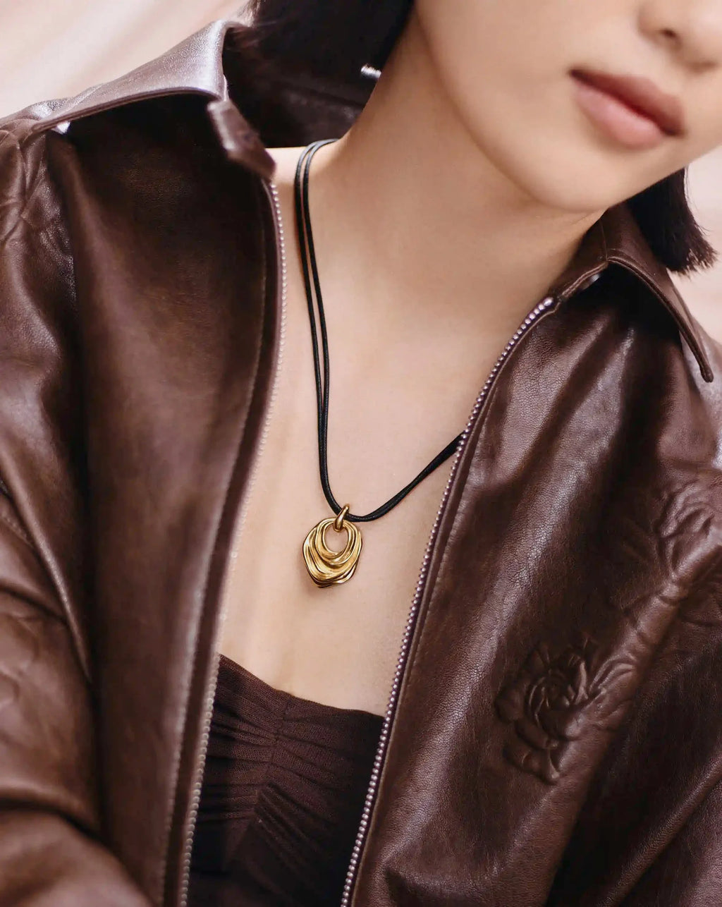 MARKGONG Draped Statement Cord Necklace | 18ct Gold Plated
