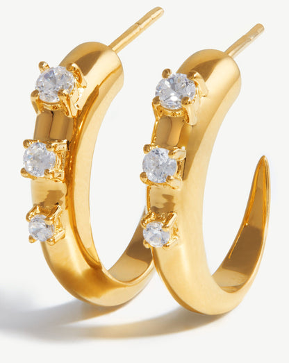 Small Claw Hoop Earrings