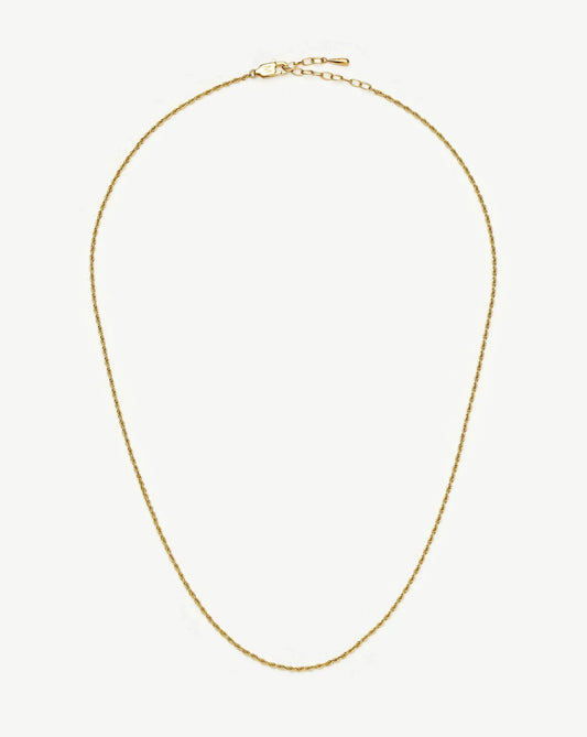 Medium Rope Chain Necklace | 18ct Gold Plated