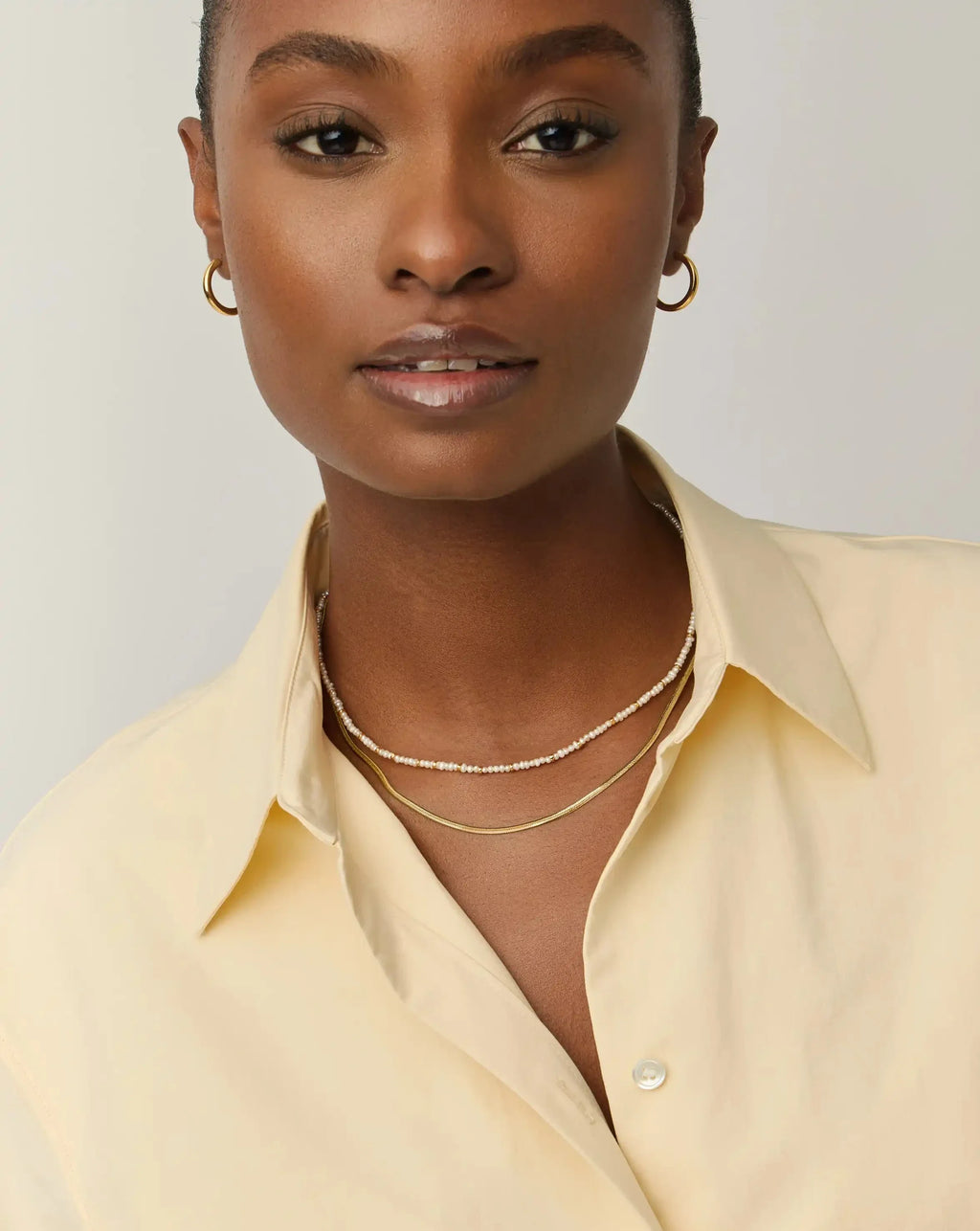 The Everyday Pearl Necklace Set | 18ct Gold Plated/Pearl