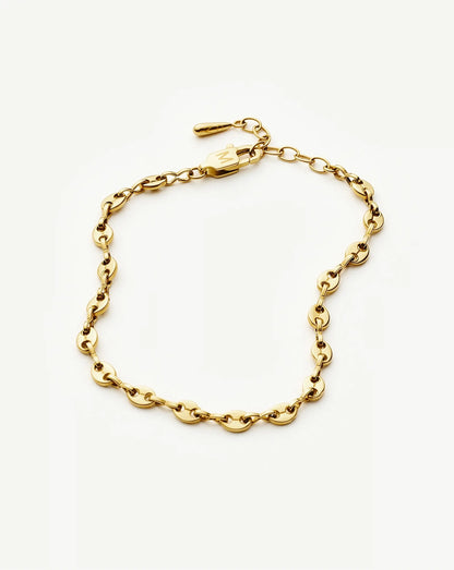 Mini Mariner Chain Bracelet | 18ct Gold Plated
