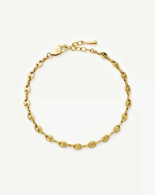 Mini Mariner Chain Bracelet | 18ct Gold Plated