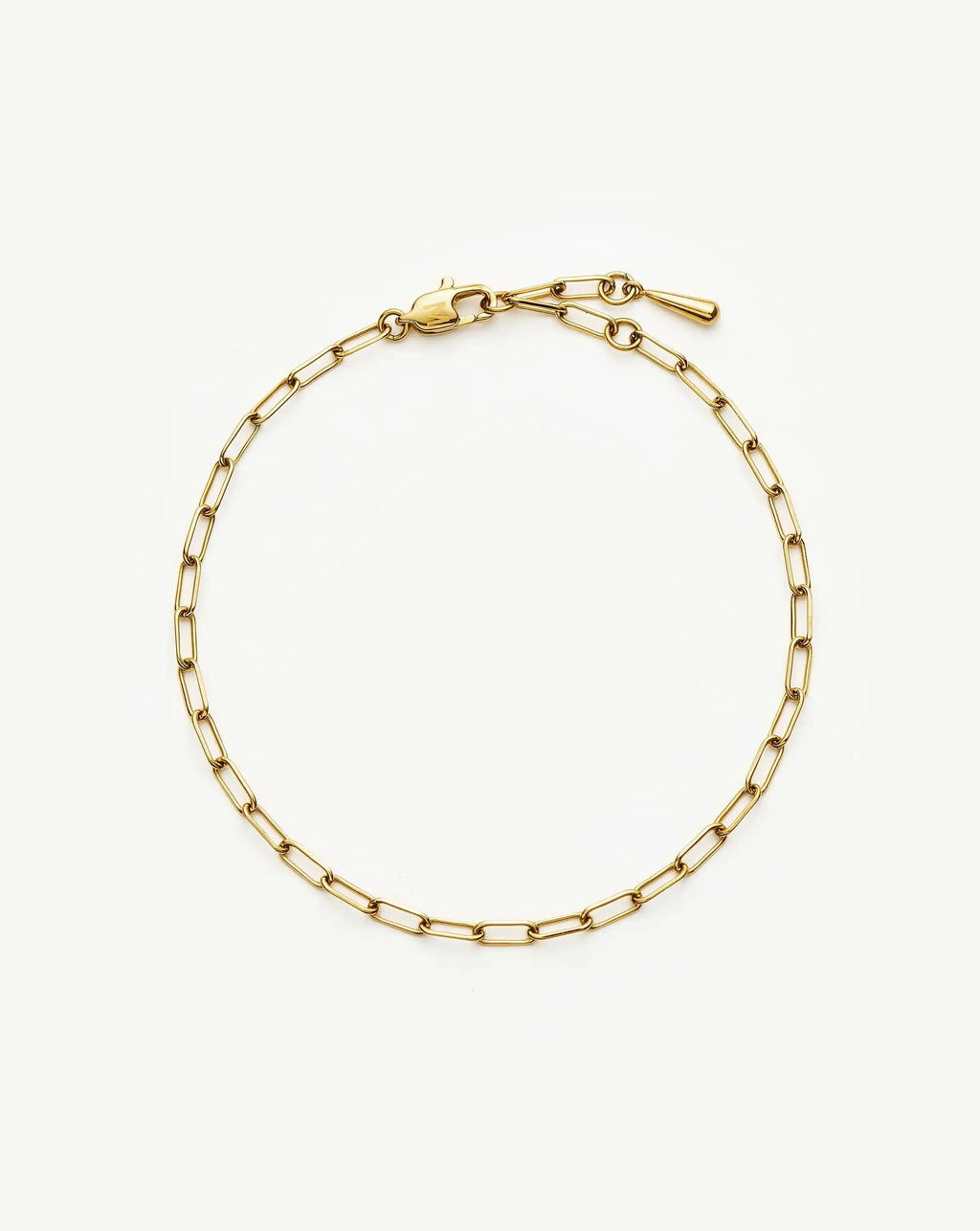 Mini Paperclip Chain Bracelet | 18ct Gold Plated