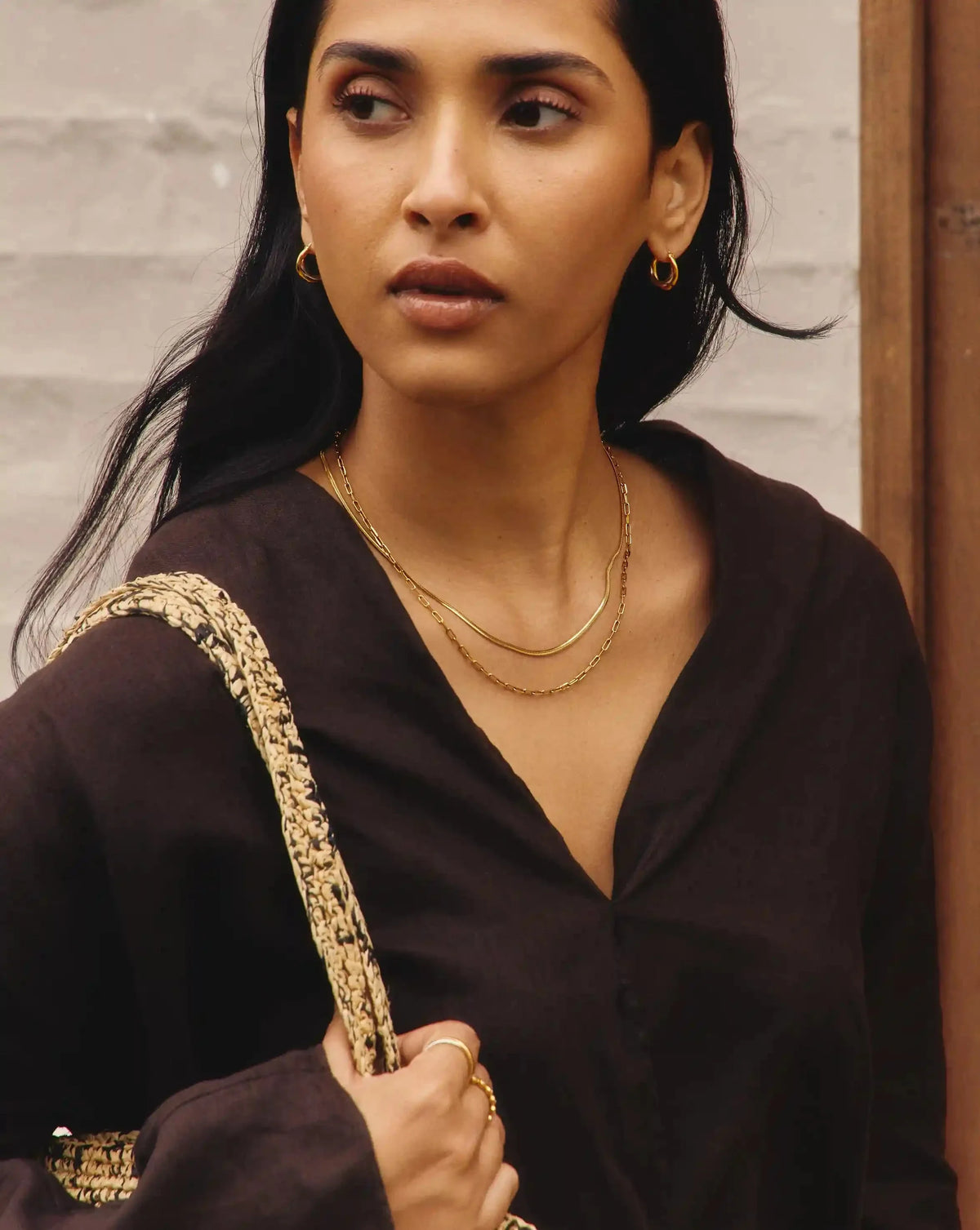 Mini Paperclip Chain Necklace | 18ct Gold Plated