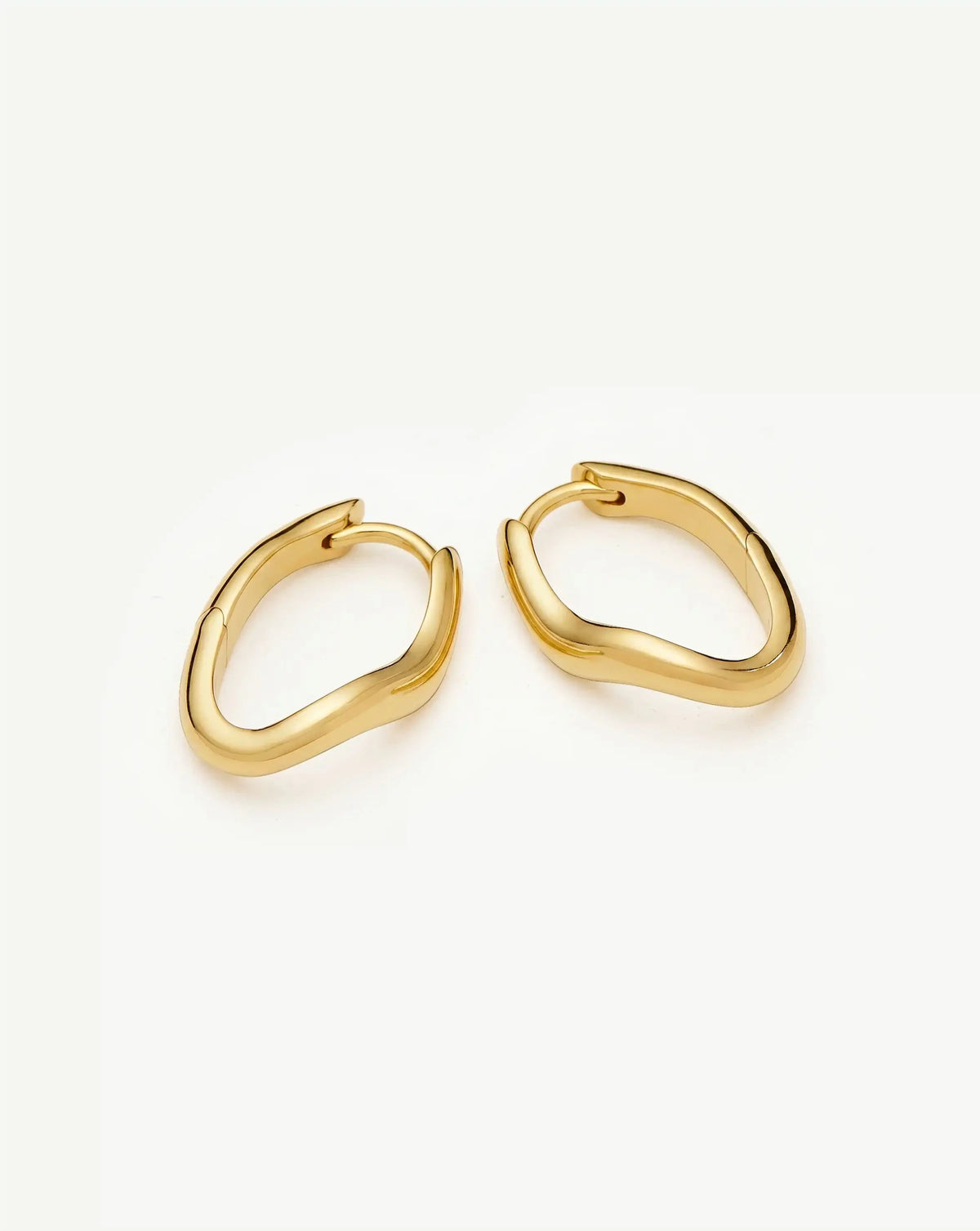 Molten Classic Small Hoop Earrings | 18ct Gold Plated