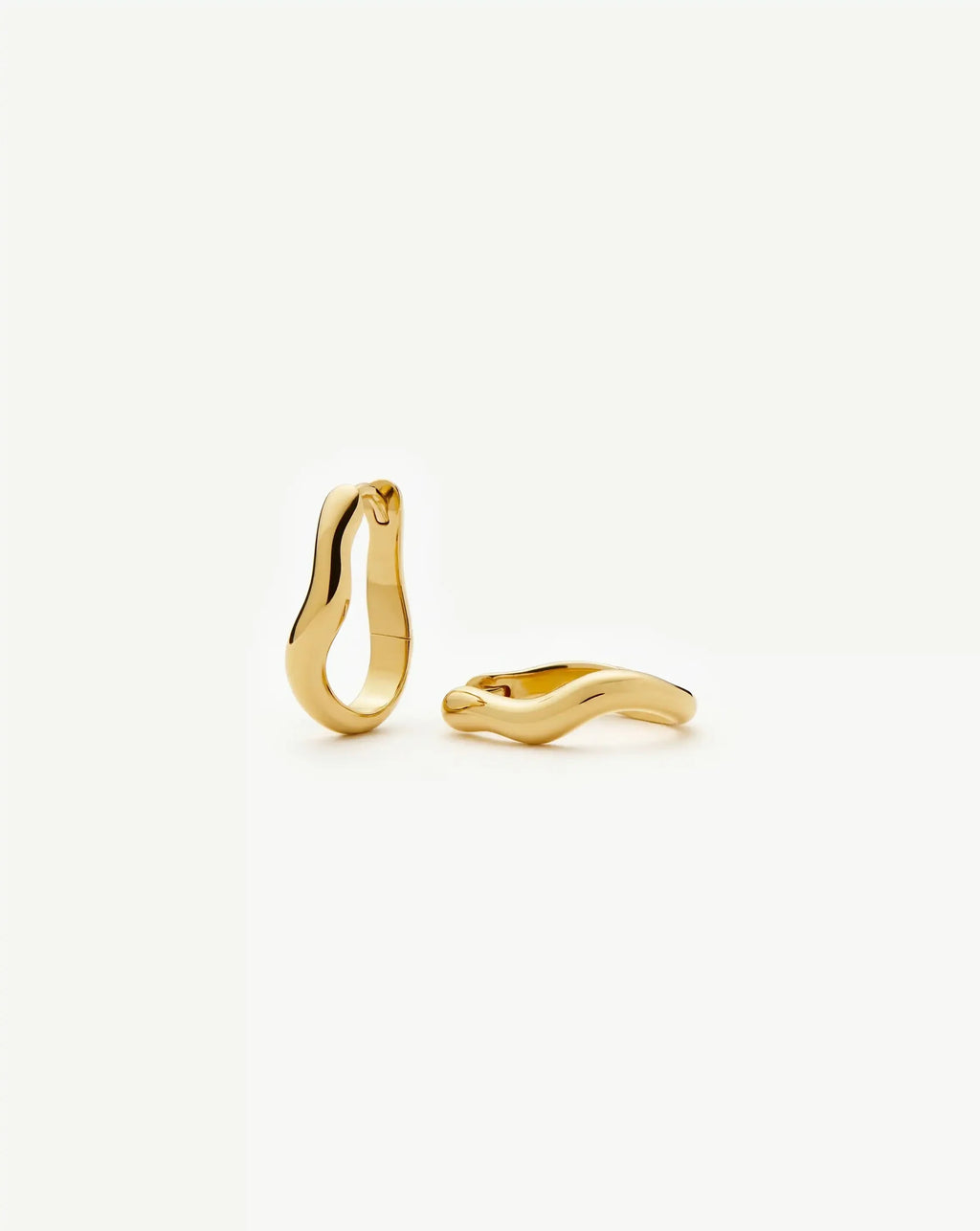 Molten Classic Small Hoop Earrings | 18ct Gold Plated
