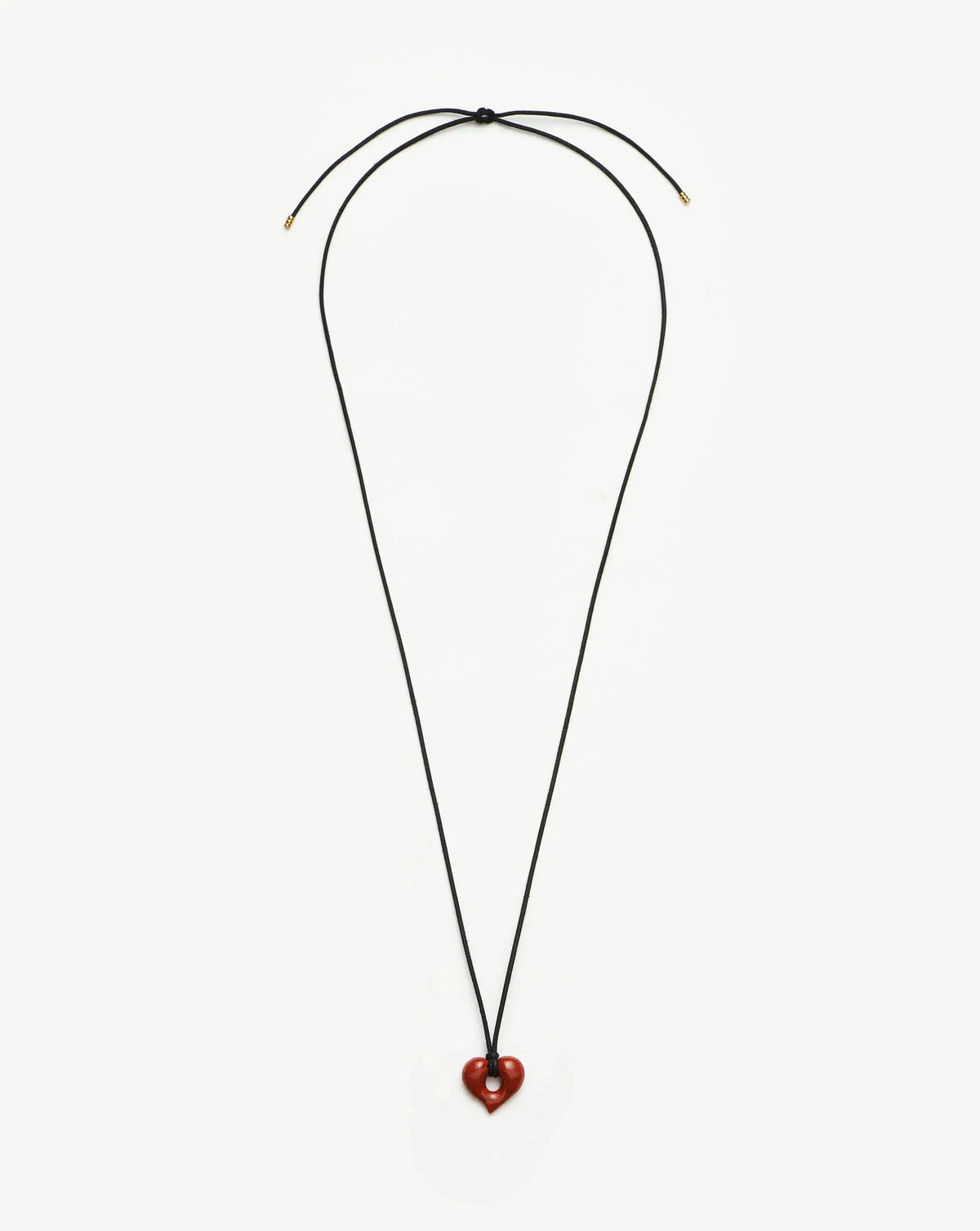 Molten Heart Jasper Pendant Cord Necklace