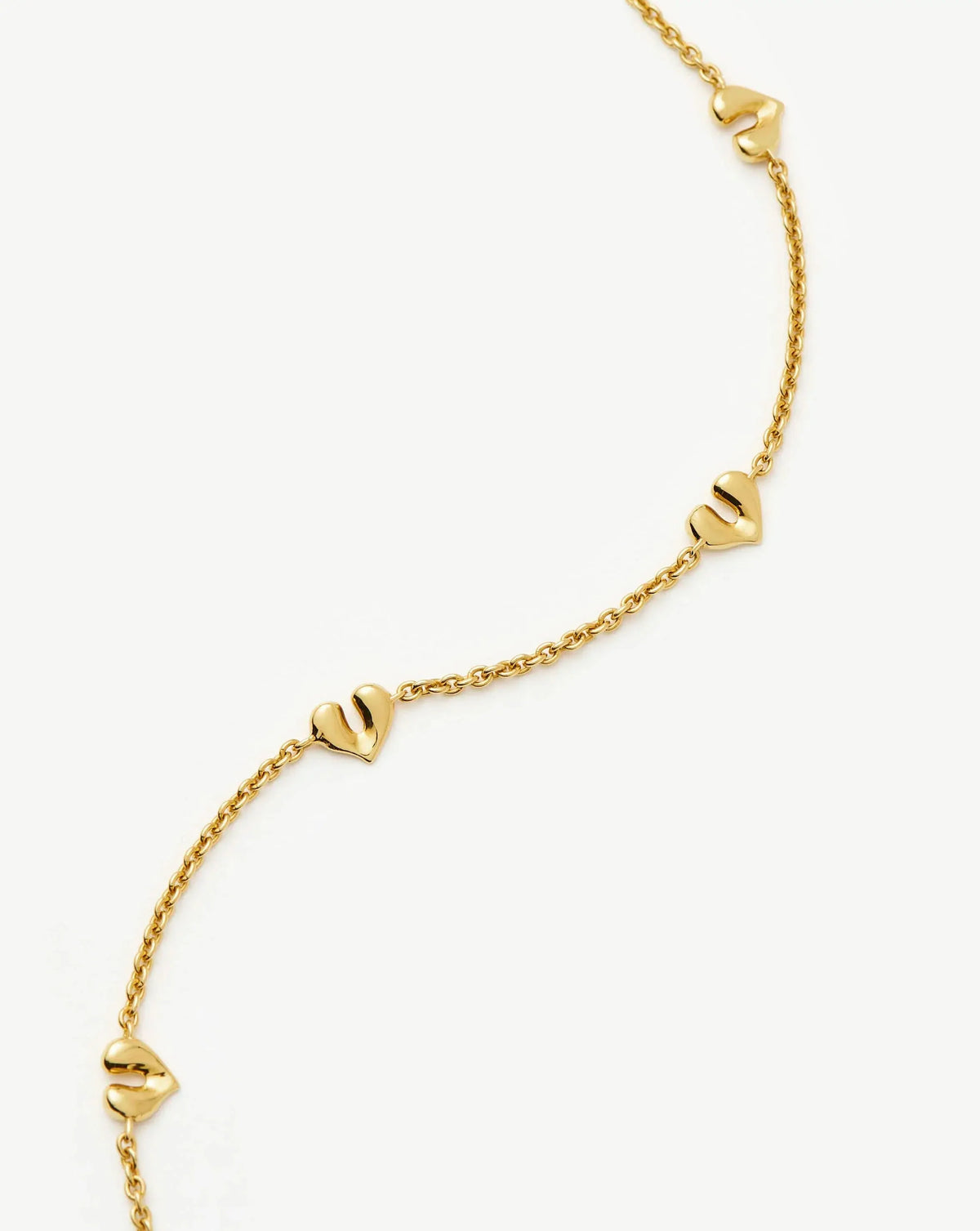 Molten Heart Mini Charm Choker | 18ct Gold Vermeil