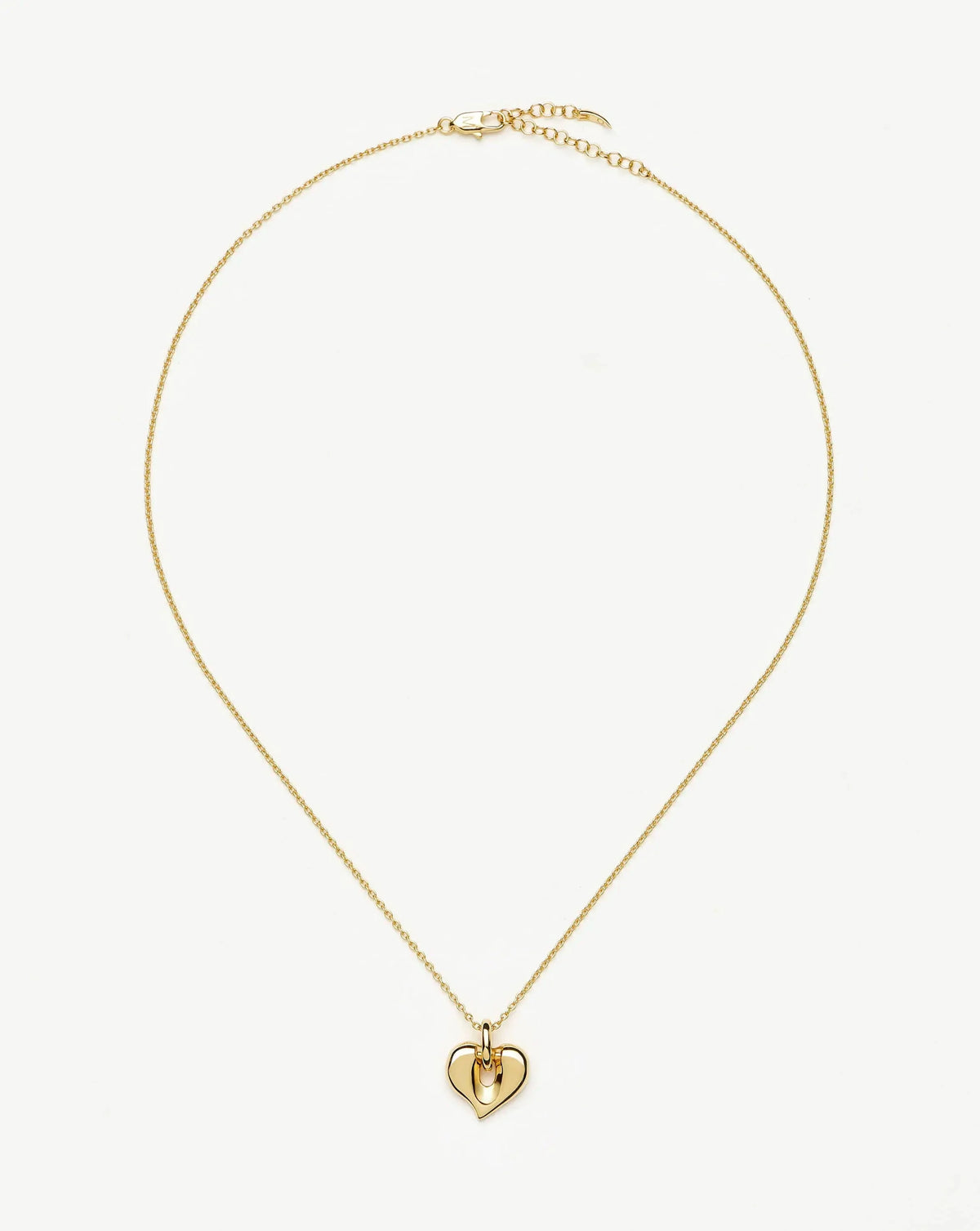 Molten Heart Pendant Necklace | 18ct Gold Plated