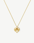 Molten Heart Pendant Necklace | 18ct Gold Plated