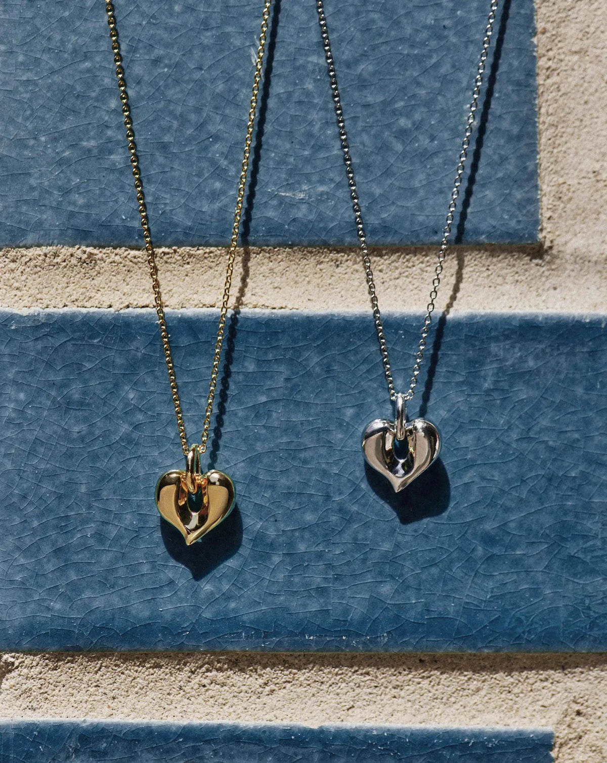 Molten Heart Pendant Necklace | 18ct Gold Plated