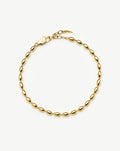 Molten Olive Chain Bracelet | 18ct Gold Plated