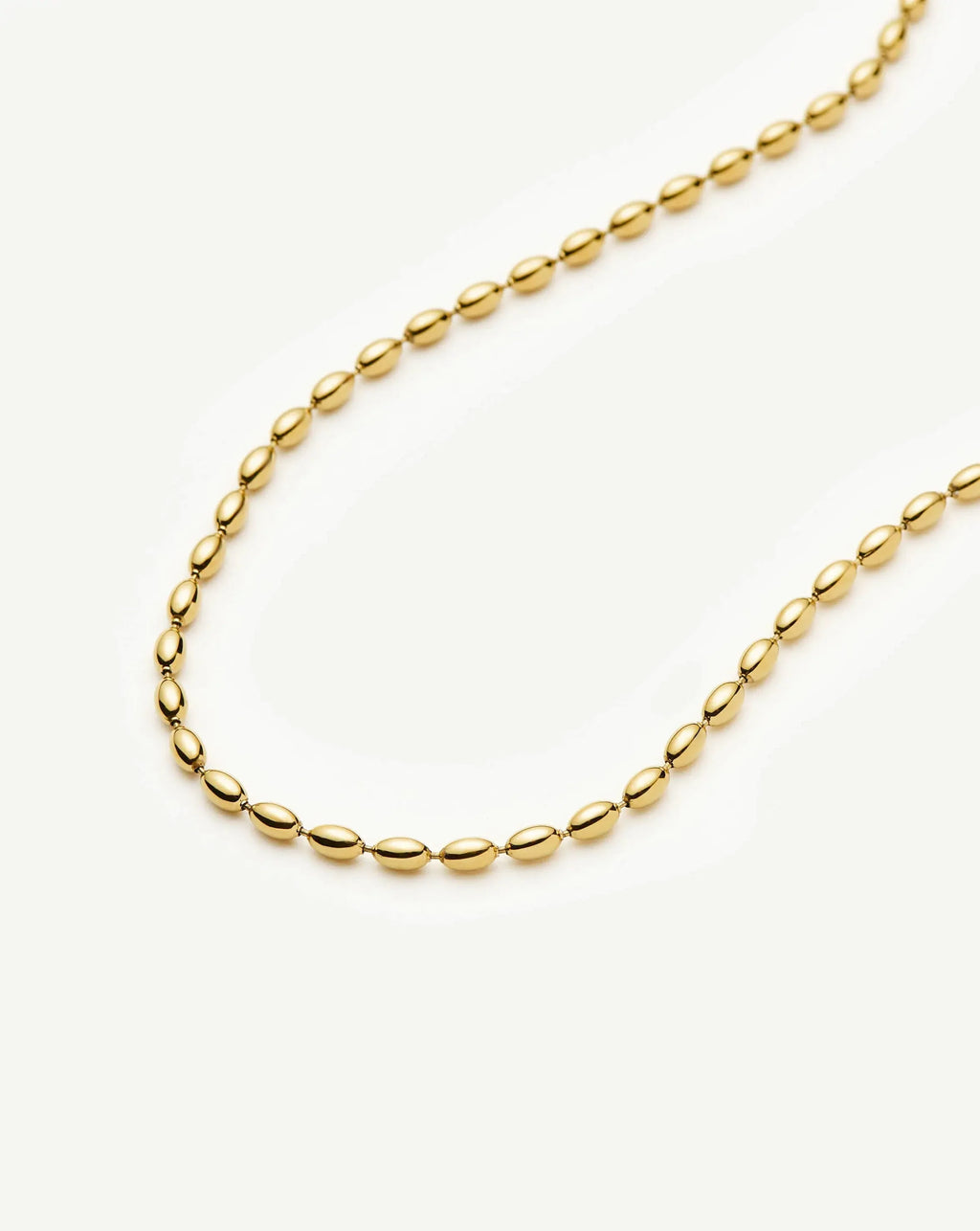 Molten Olive Chain Necklace | 18ct Gold Plated