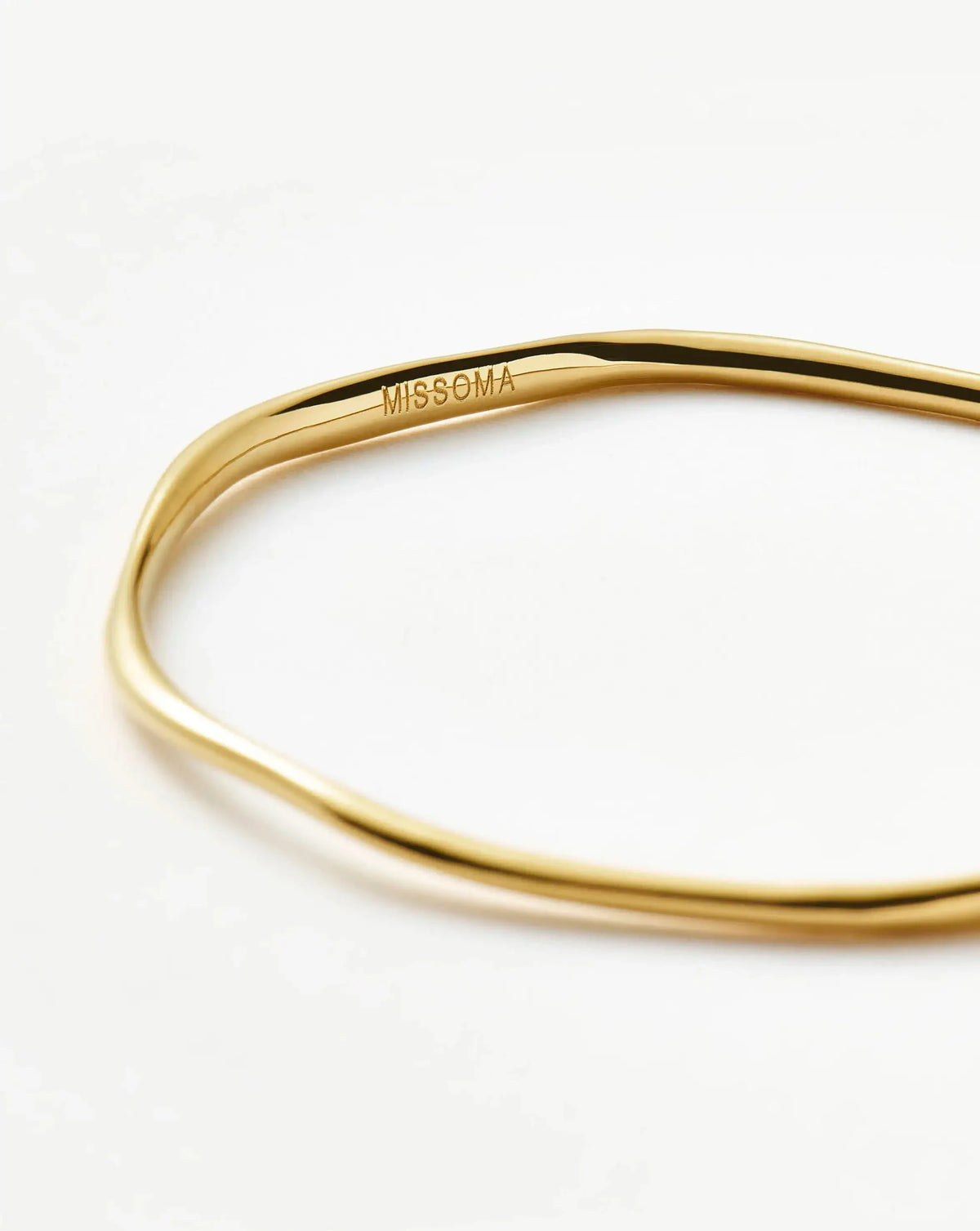 Molten Ripple Bangle | 18ct Gold Plated