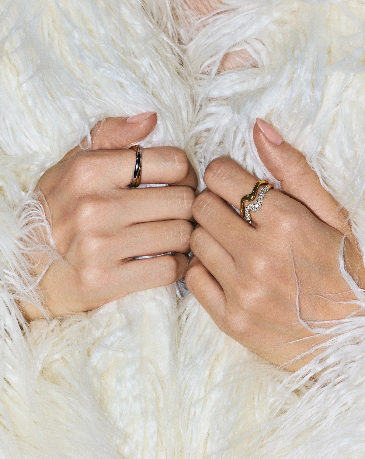 The Day-to-Night Ring Set | 18ct Gold Vermeil/Cubic Zirconia