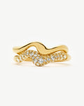 The Day-to-Night Ring Set | 18ct Gold Vermeil/Cubic Zirconia
