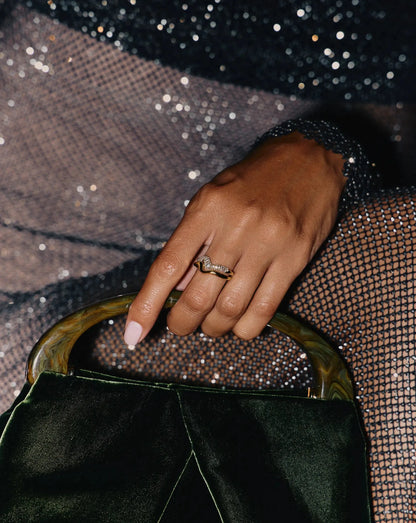 The Day-to-Night Ring Set | 18ct Gold Vermeil/Cubic Zirconia