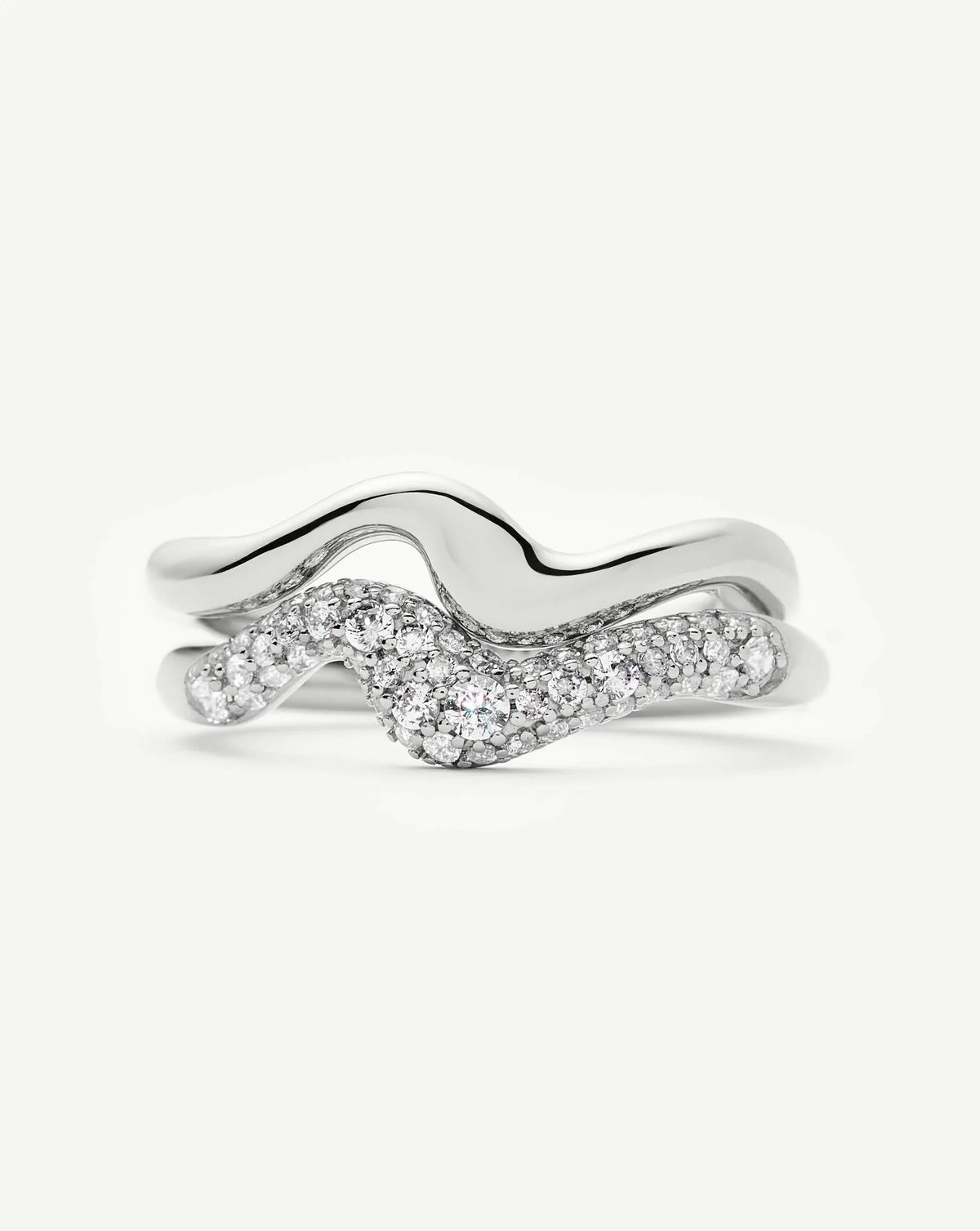 The Day-to-Night Ring Set | Sterling Silver