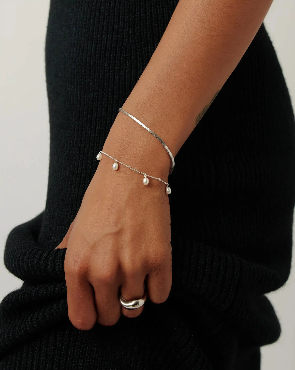 Pearl Baya Baroque Chain Bracelet | Sterling Silver/Pearl