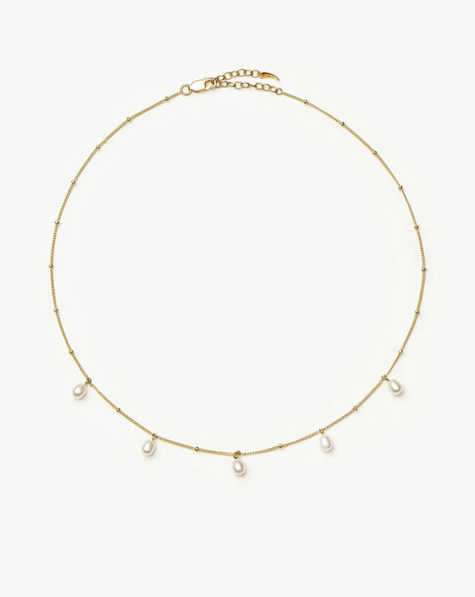 Pearl Baya Baroque Chain Choker | 18ct Gold Vermeil/Pearl