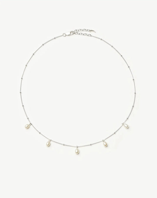 Pearl Baya Baroque Chain Choker | Sterling Silver/Pearl