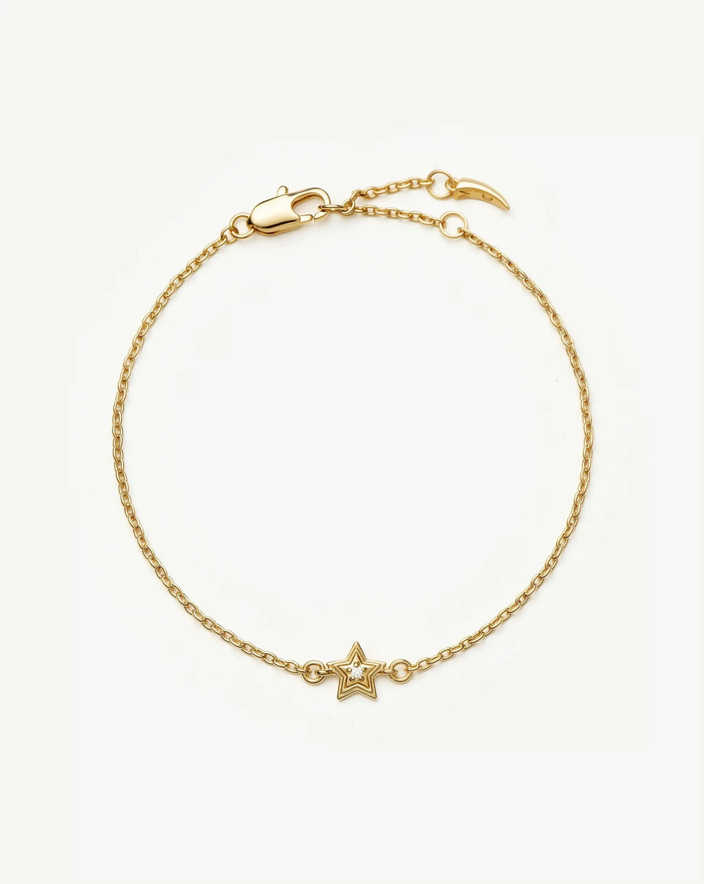 Ridge Star Chain Bracelet | 18ct Gold Plated/Cubic Zirconia