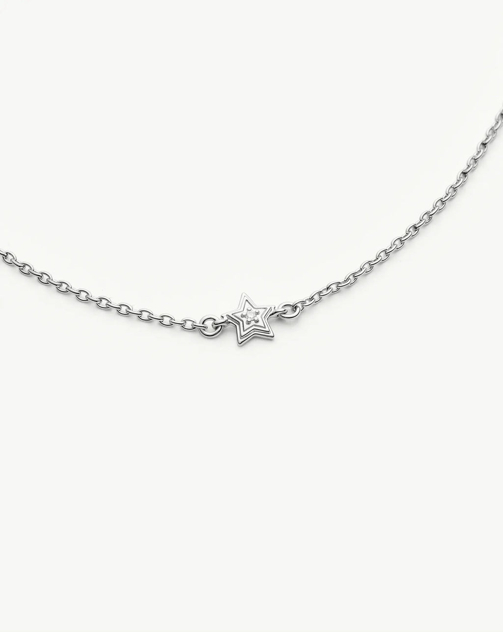 Ridge Star Chain Bracelet | Silver Plated/Cubic Zirconia