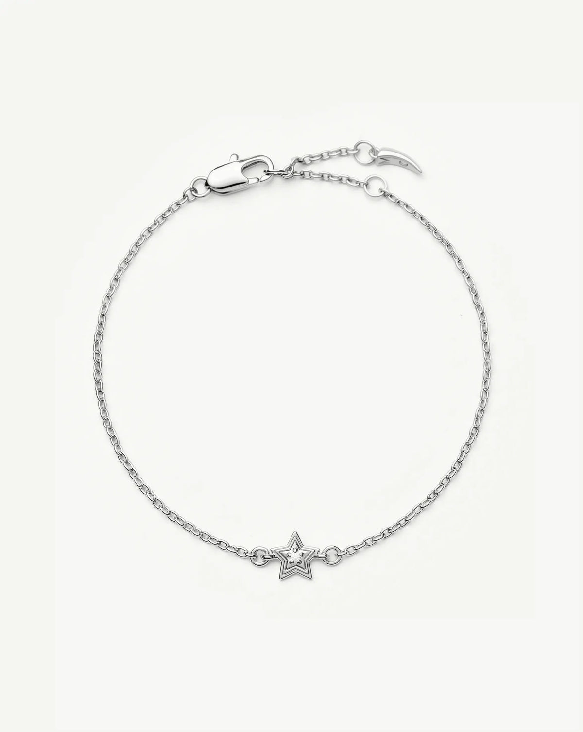 Ridge Star Chain Bracelet | Silver Plated/Cubic Zirconia