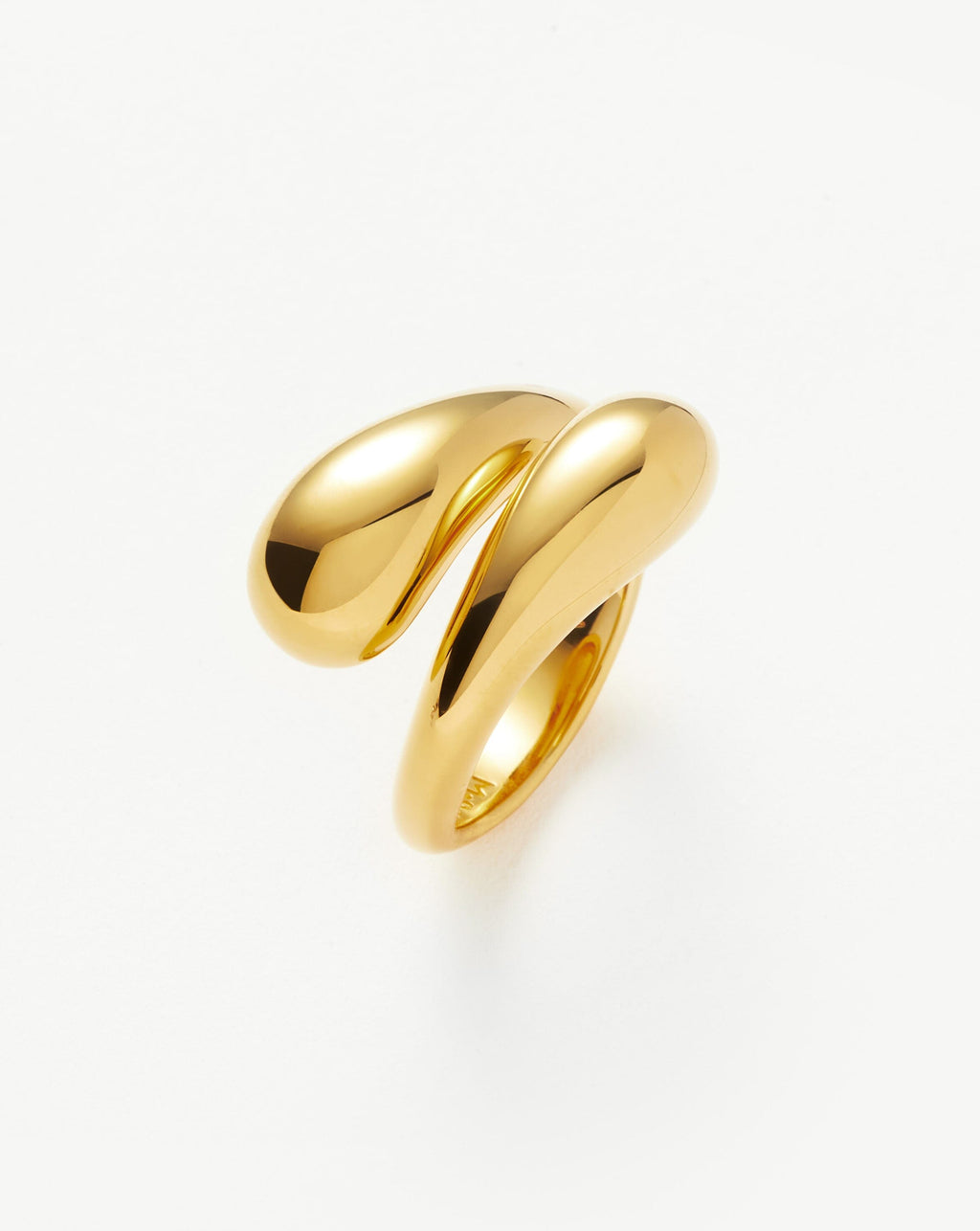 Savi Sculptural Crossover Ring | 18ct Gold Plated