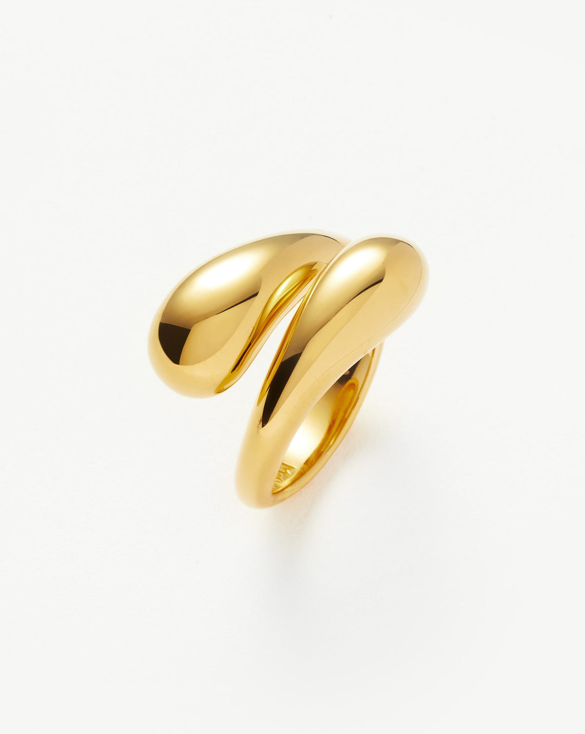 Savi Sculptural Crossover Ring | 18ct Gold Plated