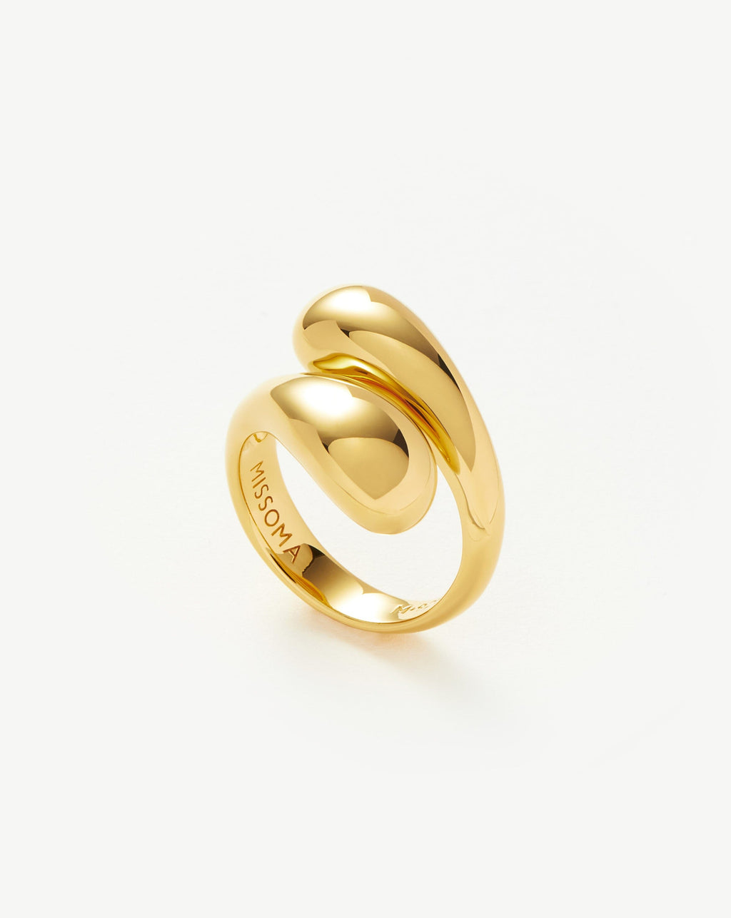 Savi Sculptural Crossover Ring | 18ct Gold Plated