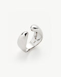 Savi Sculptural Open Stacking Ring | Silver Plated