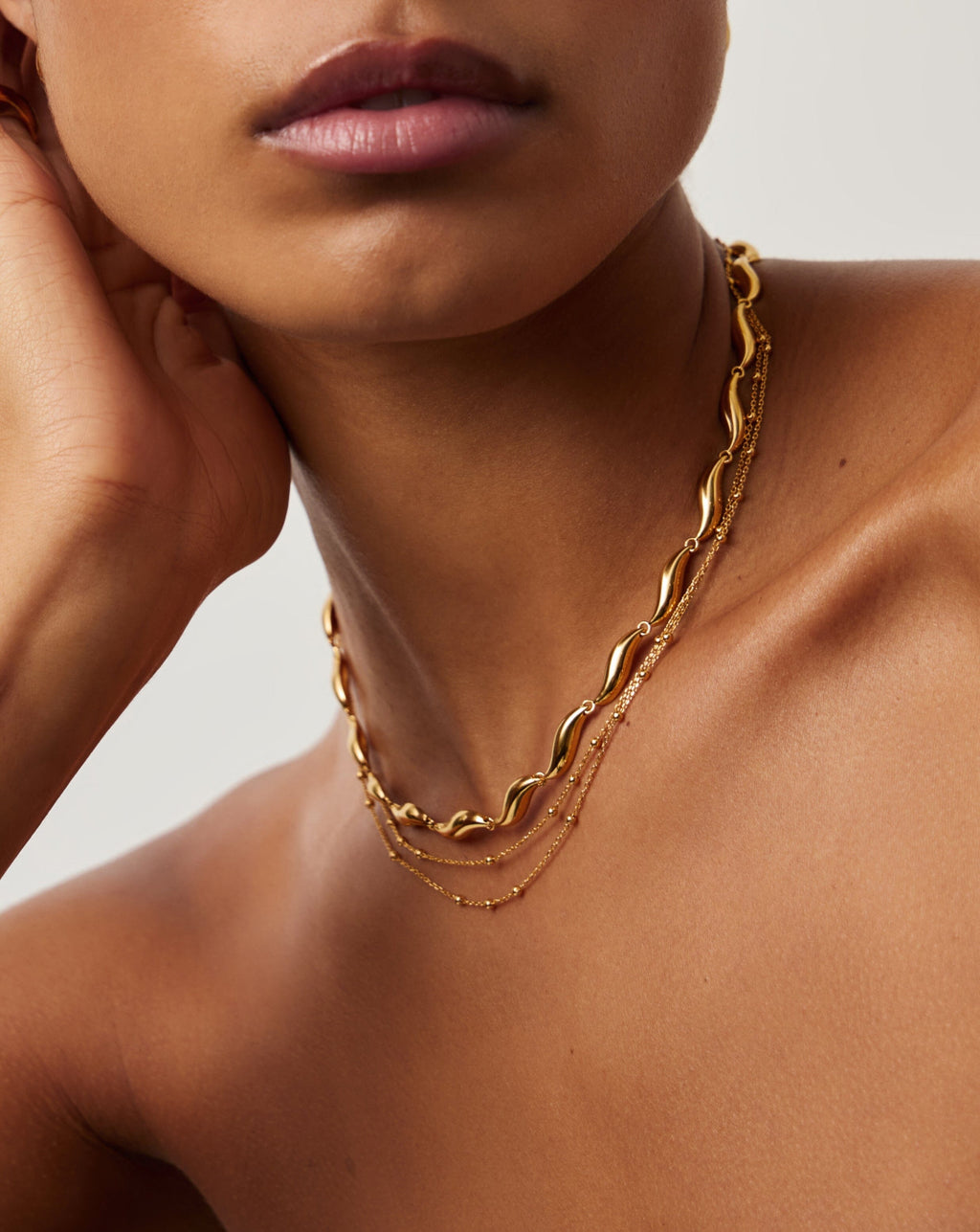 Savi Signature Link Chain Necklace | 18ct Gold Plated