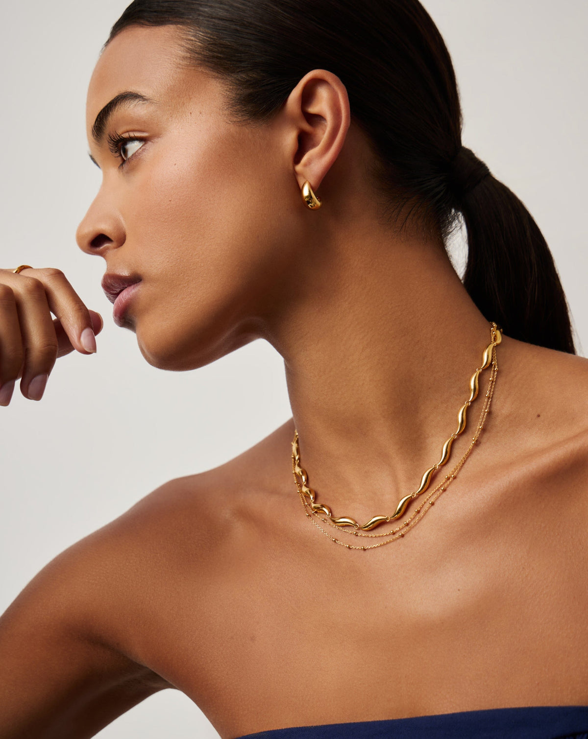 Savi Signature Link Chain Necklace | 18ct Gold Plated